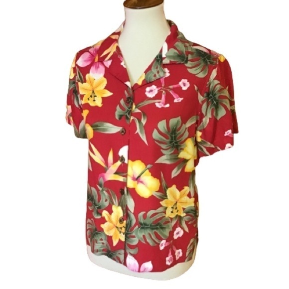 Retro Y2K bright Hawaiian shirt - Picture 1 of 7